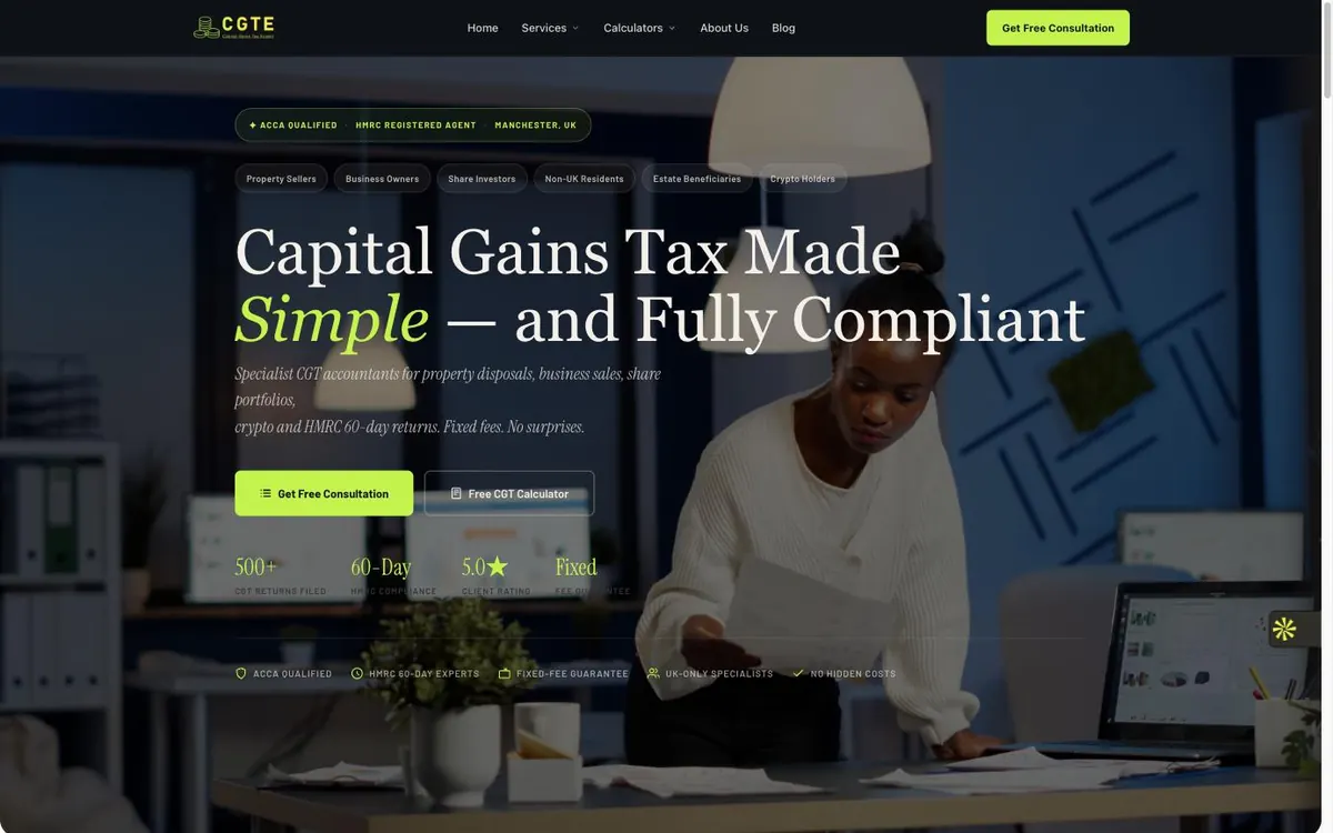 Capital Gains Tax Experts calculators